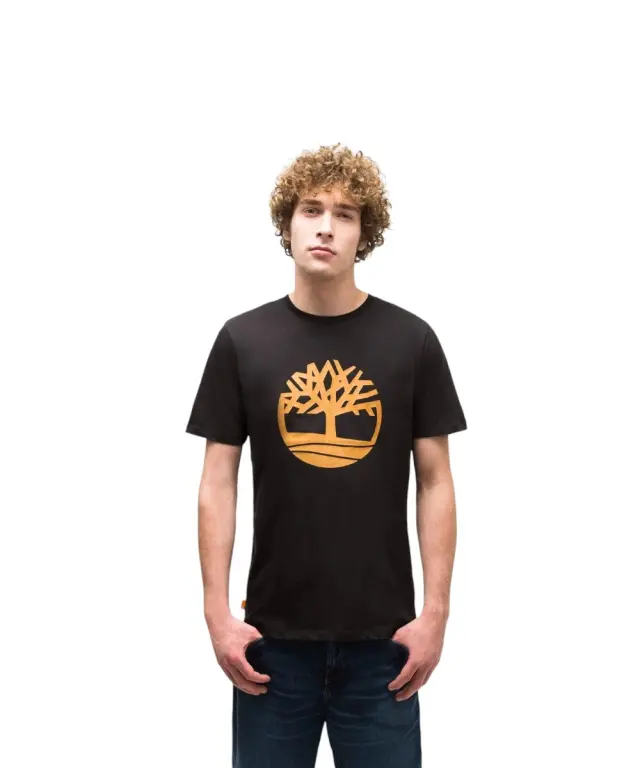 Timberland - Ανδρικό T-shirt Mε Λογότυπο Timberland River Tree TB0A2C6S-P56 Μαύρο - S