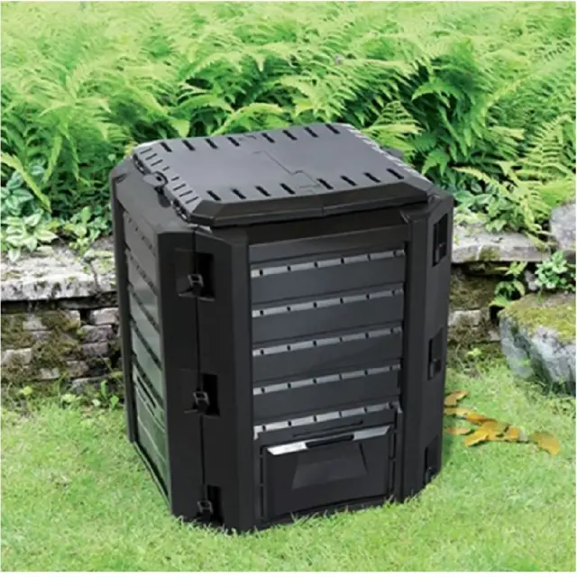 Prosperplast IKL380C-S411 Κομποστοποιητής-Composter 380lt 72x72x82Ycm Μαύρος / 103863 2