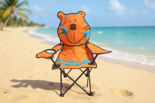 Παιδική πτυσσόμενη καρέκλα camping - 1015 - 241705 - Orange 2