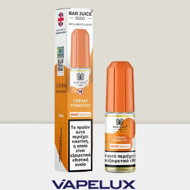 Bar Juice 5000 Cream Tobacco 10ml 20mg Nic Salts 2