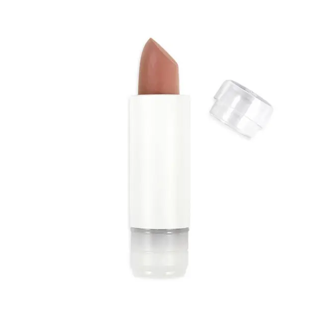 Zao Organic Cocoon Lipstick – Βιολογικό Ενυδατικό Κραγιόν με Ρόδι & Βούτυρο Καριτέ (Ανταλλακτικό) - 416 Nude-Brownish pink