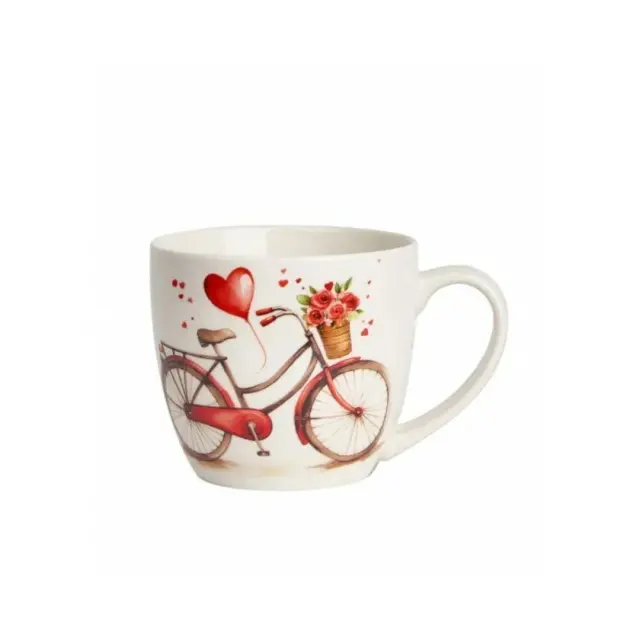 Duo gift Πορσελάνινη Κούπα 460ml Hearts: Bicycle 2