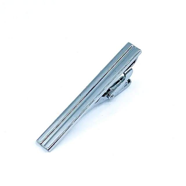 Σχεδιαστικό Ασημί Κλιπ Γραβάτας 4,5 cm – LGTC-27-4,5 2