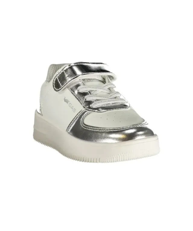 Gas - Παιδικά Sneakers Kewin Kid LTX GAK614210-0081 Λευκό/Ασημί 2