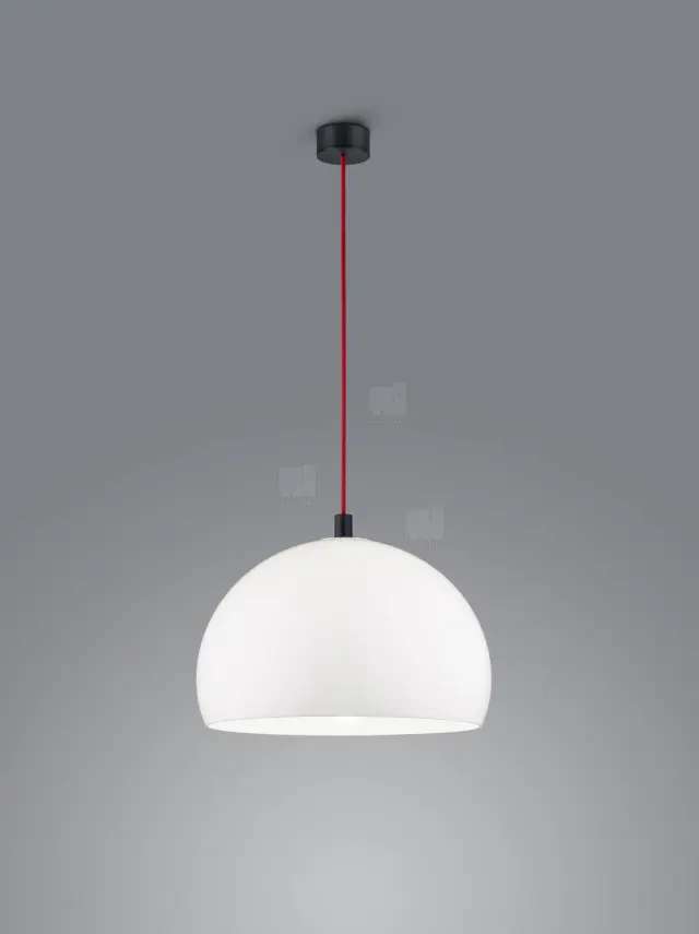 Φωτιστικό Κρεμαστό DORO Μαύρο-Κόκκινο-Λευκό LED 1 x E27 60W IP20 Ρυθμιζόμενο Ύψος Άσπρο Κόκκινο Μαύρο
