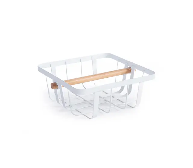 Nef-Nef Homeware Πετσετοθήκη Μεταλλικό Sezen 20x20x8 White 3