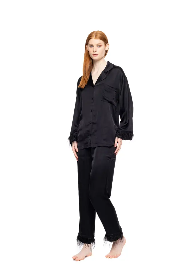 W1820 - Black - PYJAMA BUTTONED PURE CHIC 3