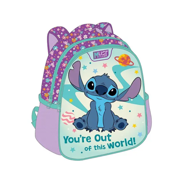 Must Σχολική Τσάντα Πλάτης Νηπίου 2 θήκες Stitch You 're Out οf This World (000564814)