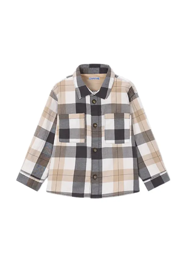 Mayoral παιδικό καρό πουκάμισο overshirt για αγόρι 16-04142-1