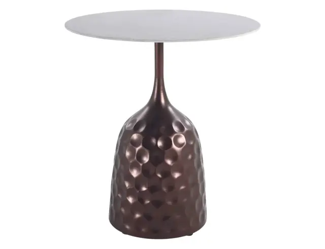 Βοηθητικό Τραπεζάκι Anna PTMD Luxury Living με διαστάσεις 50x55cm - Bronze 3