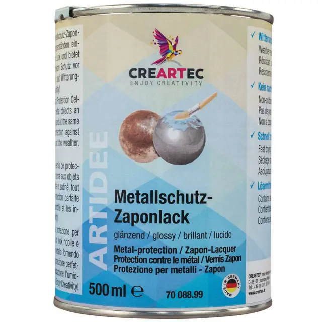 Creartec Βερνίκι Μετάλλου Κοσμημάτων Γυαλιστερό - 500ml