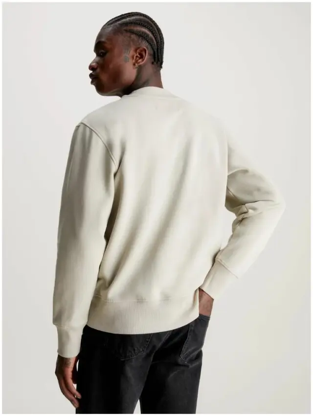 Calvin Klein - Ανδρικό Φούτερ J30J324116-PED Μπεζ - 2XL 3