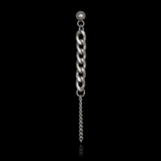 Ghetto Kpop Chain Hipster Punk Earring 1 pcs 2