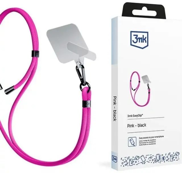 3mk® EasyClip Λουράκι Λαιμού για το Κινητό- Pink