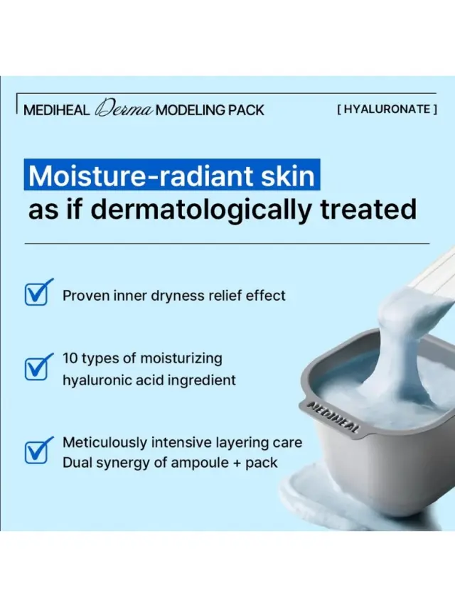 Mediheal Derma Modeling Pack Hyaluronate Moisture - Μάσκα μοντελοποίησης με υαλουρονικό και λιποσώματα 3