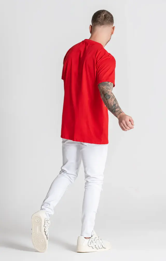 Gianni Kavanagh Ανδρικό ANGEL T-Shirt Βαμβακερό Regular-Fit – Red - S 2