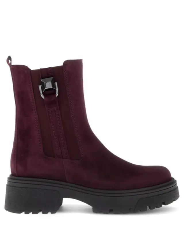 Gabor Μποτάκια Γυναικείο δέρμα Nubuck Μπορντώ GAB/71764 15-MULBERRY 3