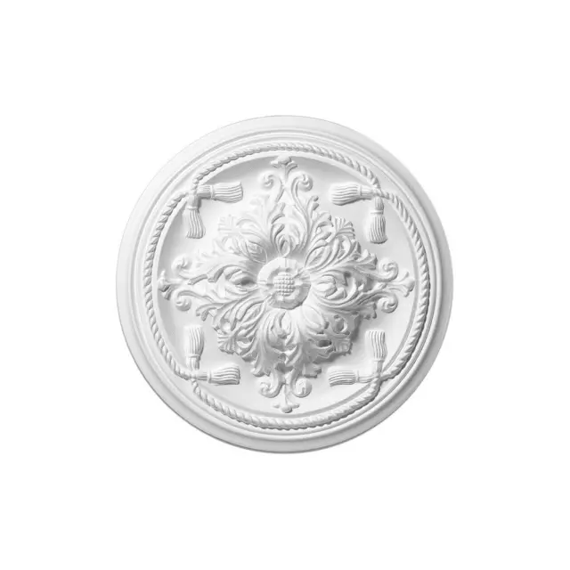 Deco Ροζέτα Οροφής Φωτιστικού πολυστερίνης 450mm Λευκή / Esmeralda 2