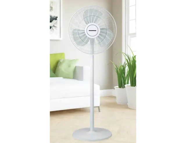 Ανεμιστήρας Ορθοστάτης Heinner HSF-M50WH με ρυθμιζόμενο ύψος, ισχύ 50W και 3 ταχύτητες - White HSF-M50WH 3