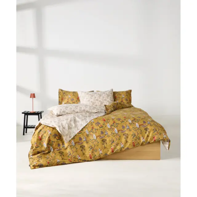 Πάπλωμα Υπέρδιπλο Kentia Ugetsu 41 Mustard- Grey- Green- Red- White 220x240