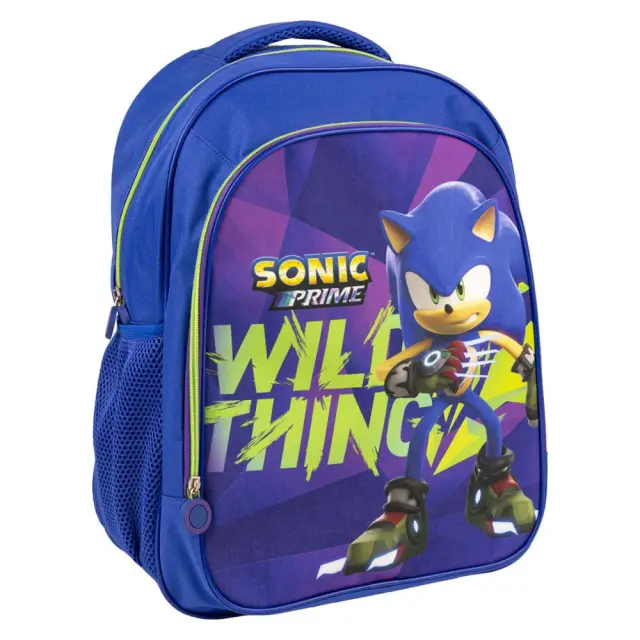 Sonic the Hedgehog Sonic the Hedgehog Wild Thing Σχολική Τσάντα Πλάτης με 2 Θήκες 41×32×20 cm