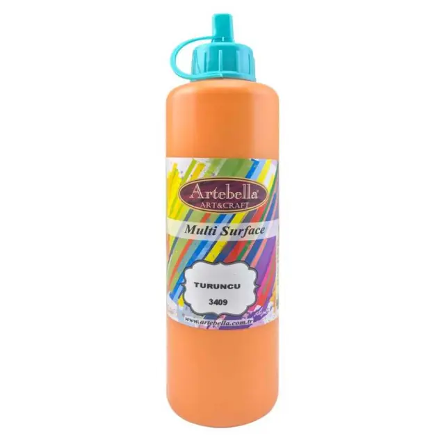 Artebella Ακρυλικό Χρώμα Multi Surface - 3409 Orange - 500ml