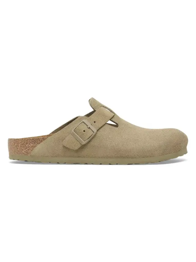 Birkenstock Σαμπώ Γυναικείο δέρμα suede Πράσινο BIR/BOSTON 1025844 KHAKI 3
