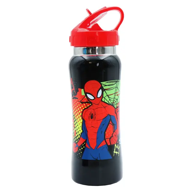Φαγητοδοχείο 800ml + Παγούρι 500ml Must Spiderman 508397 2