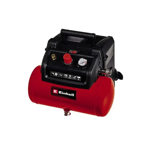 Einhell 4020655 - Αεροσυμπιεστής TC-AC 190/6/8 OF έως 8 bar ρυθμιζόμενη μέσω μειωτήρα πίεσης