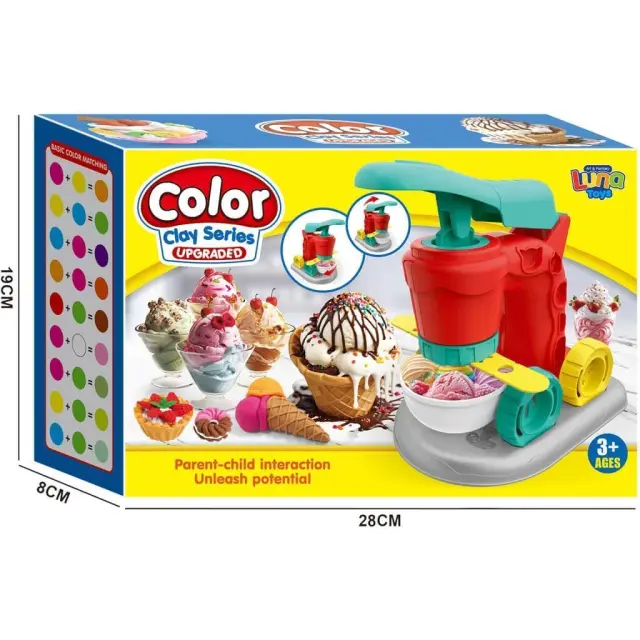 Πλαστοζυμαράκια Μηxανή Luna Toys 12 Χρώματα / 623270 (Luna)