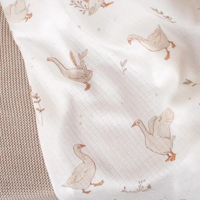 Πάνα Μουσελίνα από Μπαμπού 100x120cm Happy Goose Color 5904067051676 3