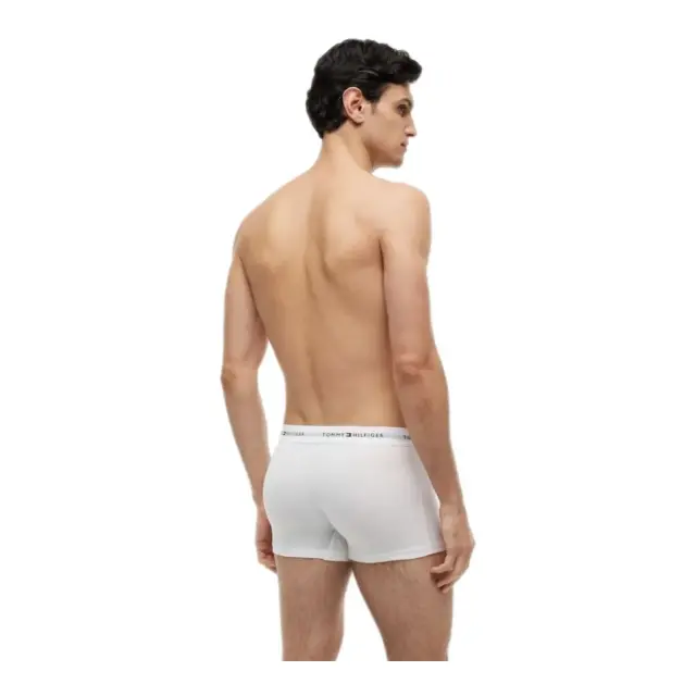 Tommy Hilfiger Ανδρικό Boxer Signature Repeat Logo Waistband - Τριπλό Πακέτο, Χρώμα Λευκό-Λευκό-Λευκό 3