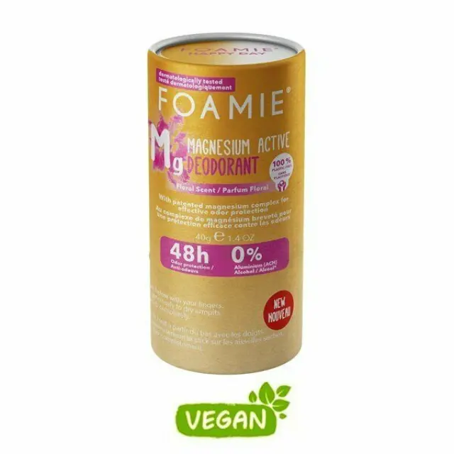 Foamie Solid Deodorant Happy Day Στερεό Αποσμητικό σε Μορφή Στικ, 40gr 2