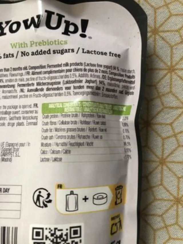 YowUp Dog Yogurt Pouch Γιαούρτι Με Πρεβιοτικά για Σκύλους 115gr Μονόχρωμο 3