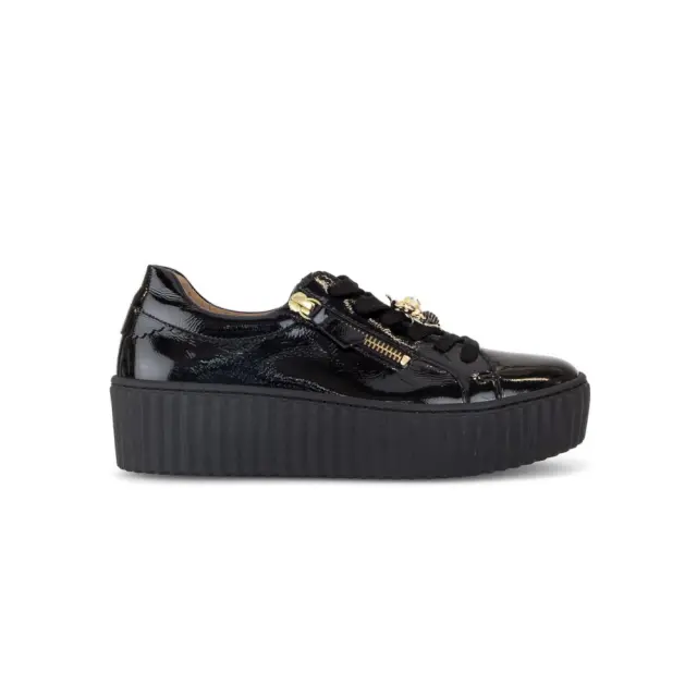 Gabor Sneakers Γυναικείο δέρμα λουστρίνι Μαύρο GAB/73201 97-SCHWARZ
