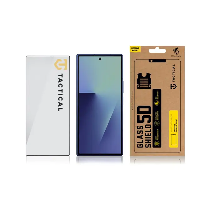 Tactical Glass Shield 5D for Samsung Galaxy Z Fold 7 Black (Outer) 3