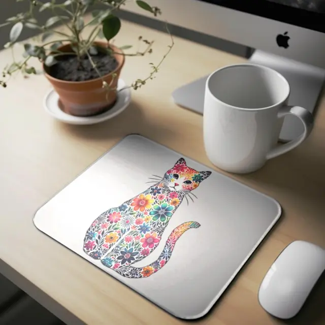 Mousepad cat A06 Διαστάσεις: 23cm(μήκος) x 20cm (ύψος)