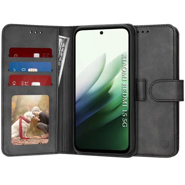 Techsuit® Diary Book Θήκη για Redmi 15 4G/5G- Black