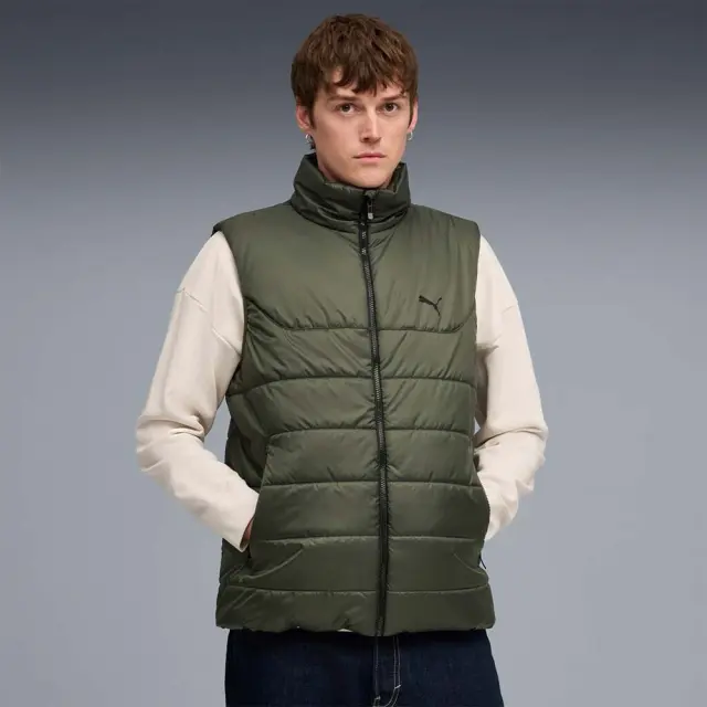 Puma Men's Essentials Padded Vest Jacket. Λαδί 685209-70 (Puma) - XLarge