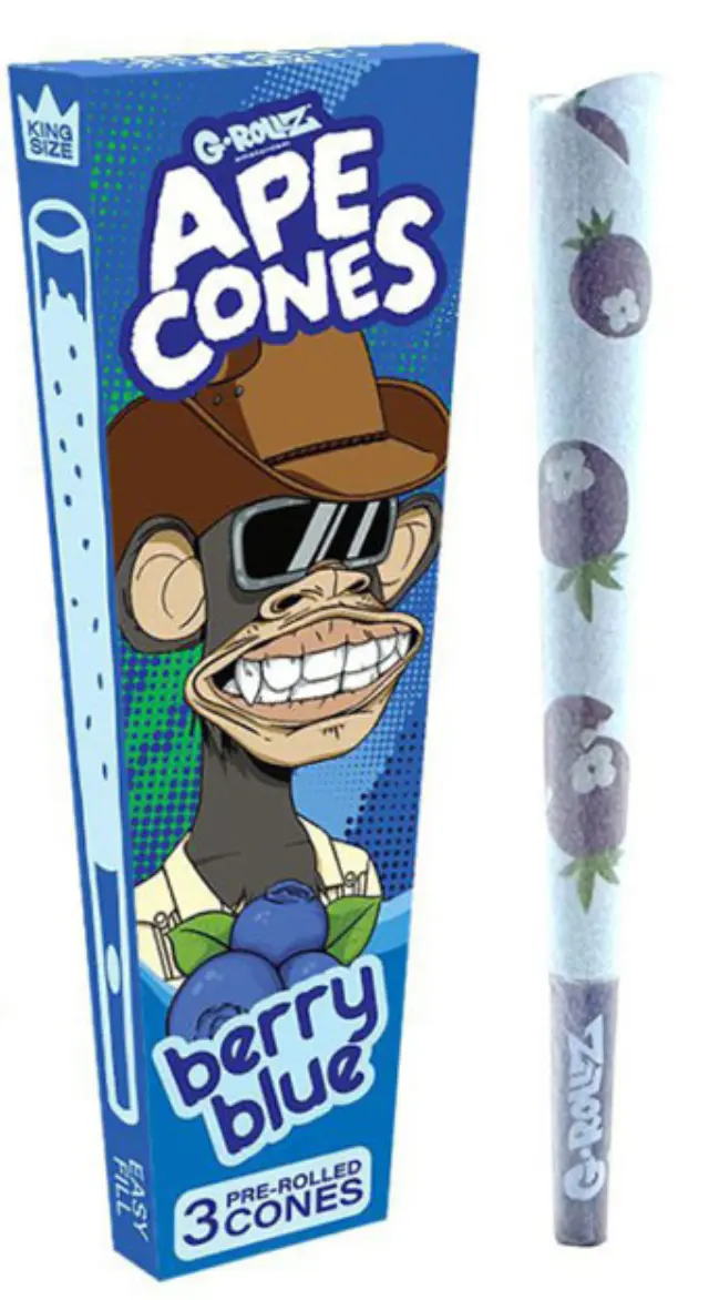 G-Rollz Cone Προτυλιγμένος Κώνος «Berry Blue» - King Size 3τεμ.