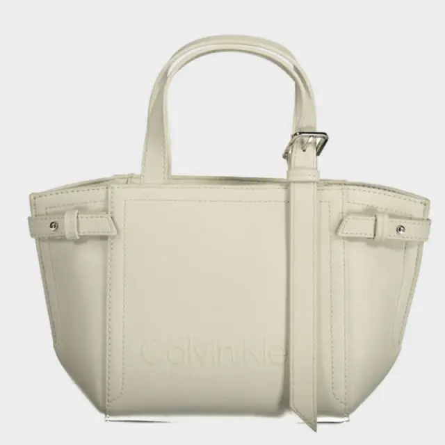Τσάντα Χειρός Calvin Klein K60K609847-YAV Άσπρο - One Size