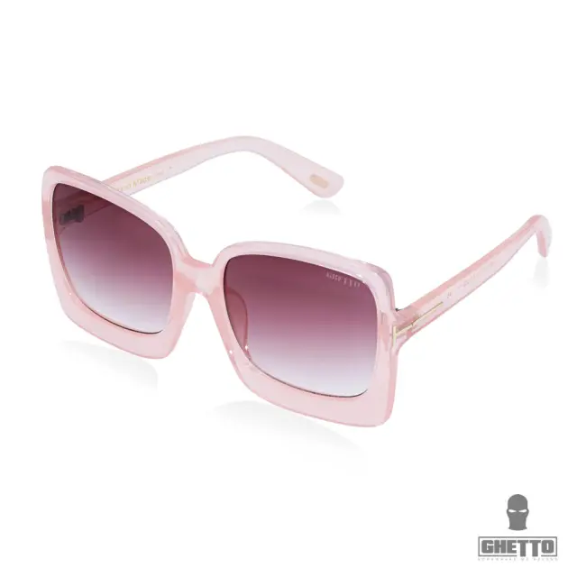 Ghetto Jackies Ladies Square Sunglasses Pink