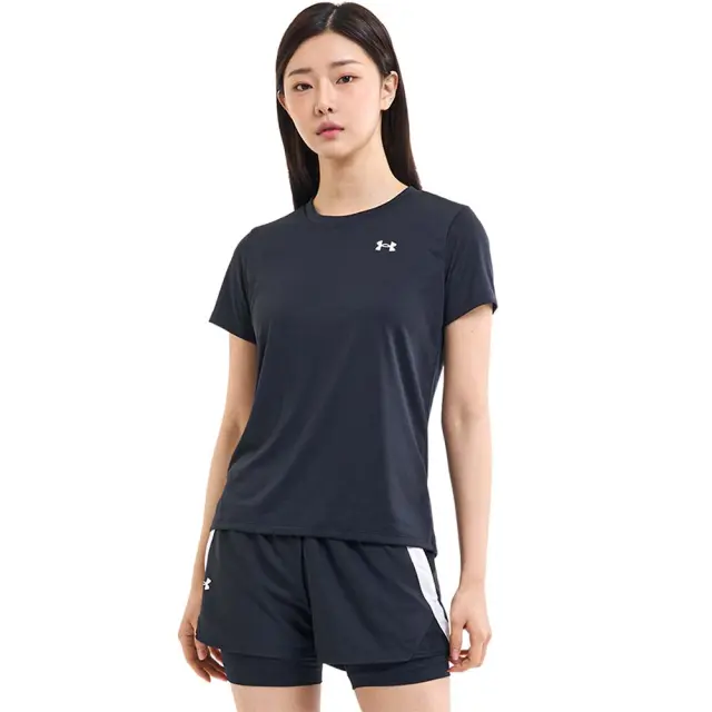 Under Armour Women's Tech SSC Solid T-Shirt Μαύρο 1384231-001 (Under Armour)