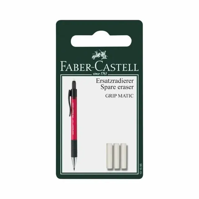 Faber Castell Ανταλλακτικές Γόμες Για Μολύβι Grip Matic 131595 Σετ 3 Τεμ./ 12308725 (Faber Castell)