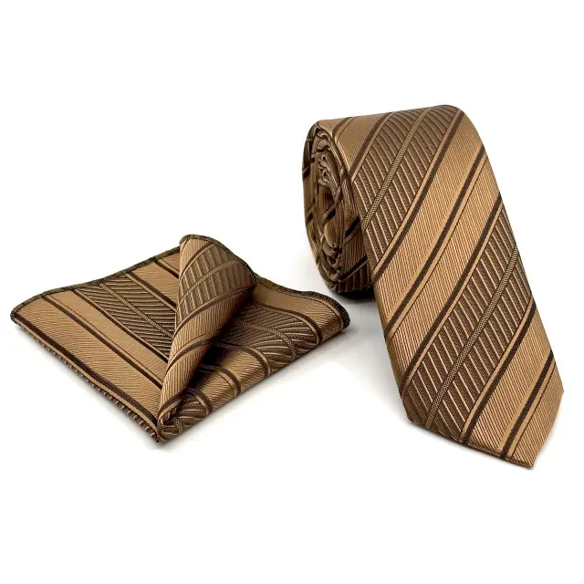 Ταμπά Σχεδιαστική Γραβάτα Microfiber Σετ με Μαντήλι Σχέδιο 268