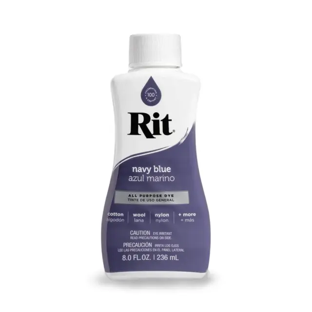 RIT DYE Liquid All-Purpose Βαφή Υφασμάτων – Navy Blue 236ml