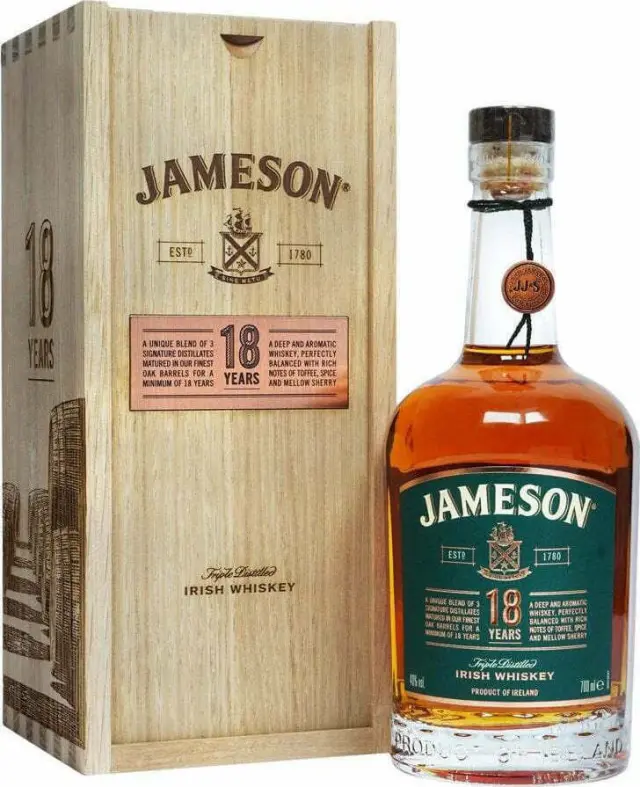 JAMESON 18 YEARS AGED IRISH WHISKEY 700ML