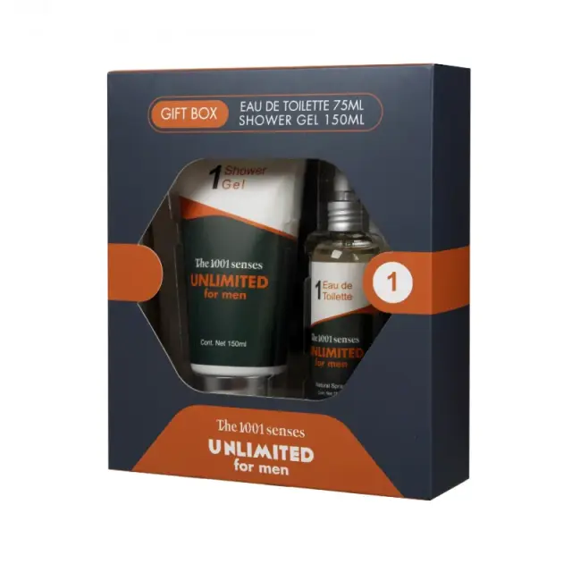 1001 Senses Gift For Him 1: Unlimeted Αντρικό Σετ Δώρου Άρωμα Eau de Toilette 75 ml & Shower Gel 150ml