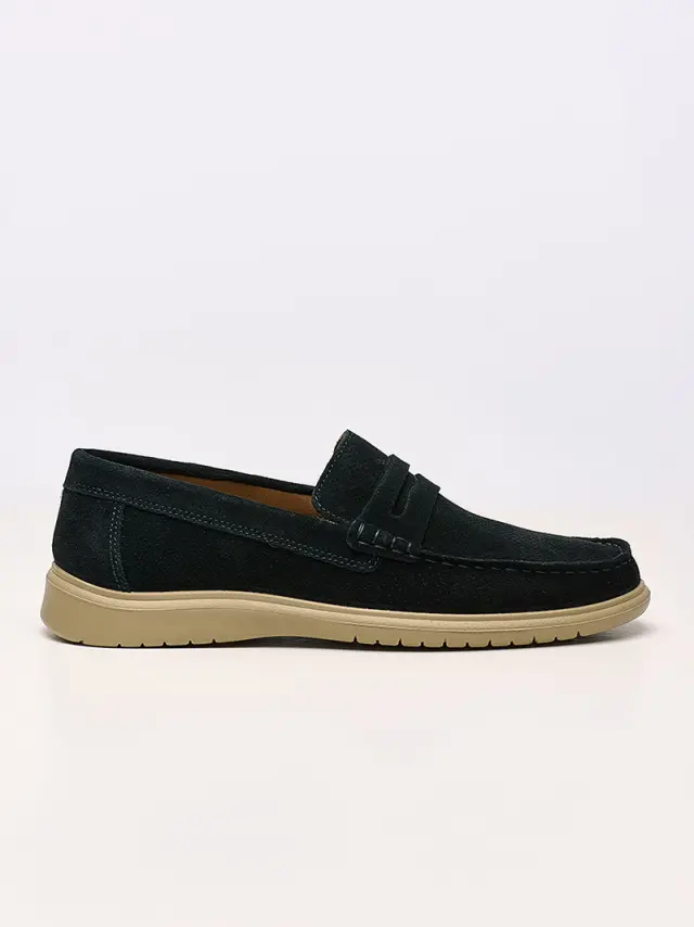 Imac Μοκασίνια-Loafers Ανδρικό δέρμα Nubuck Μπλέ IMA/751160 D/BLUE 2