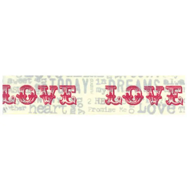Αυτοκόλλητη Ταινία Stamperia Deco Tape - Love - 20mm - 10m
